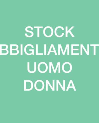 Stock vestiti uomo donna abbigliamento