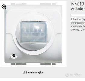 BTICINO N4613 RIVELATORE DOPPIA TECNOLOGIA SENSORE