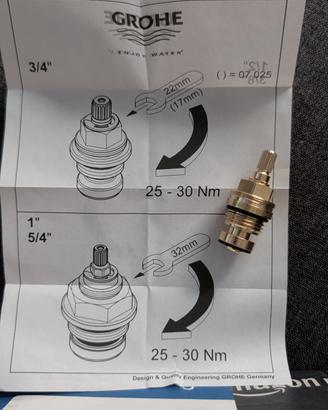 Grohe ricambio da 3/4 di pollice per valvola di sc