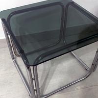 VINTAGE COFFE TABLE IN VETRO FUME'