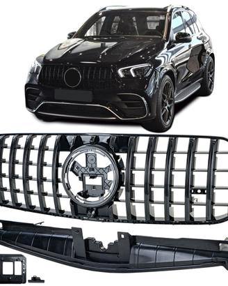 Griglia sportiva nera lucida per Mercedes GLE V167