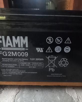 Fiamm batteria x panelli solari  200 ha 