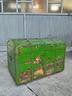 -grande-baule-antico-in-legno-verde-