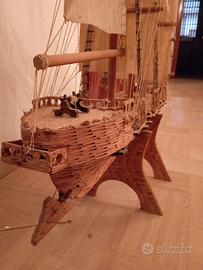 veliero con fiammiferi