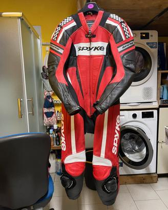 Tuta pelle spike tg 50