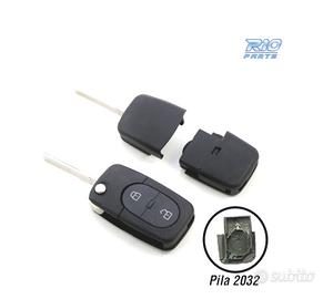 ALLOGGIAMENTO CHIAVE AUDI QUADRATA 2 PULSANTI CON 