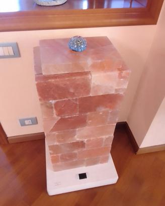 Stufa in sale rosa dell'Himalaya