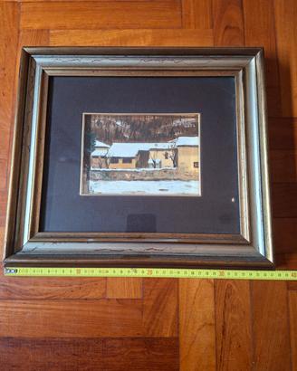 Quadro paesaggio nevicata
