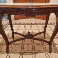 Tavolino Liberty con marmo integro