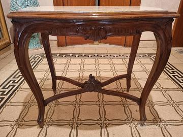 Tavolino Liberty con marmo integro