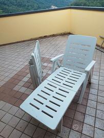 Set 2 sdraio pieghevoli