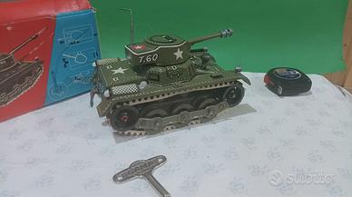 carro armato in latta a molla GAMA T.60 anni 60