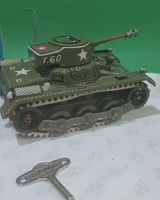 carro armato in latta a molla GAMA T.60 anni 60
