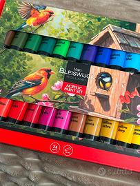 Set acrylic paint 24 colori
