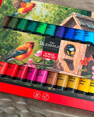 Set acrylic paint 24 colori