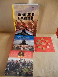 LOTTO NAPOLEONE WATERLOO EURO FDC 2015 + LIBRO