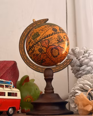 Mappamondo  da tavolo vintage-stile cartografia a’