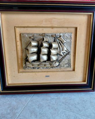 Quadro vintage in argento