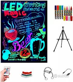 Lavagna LED Luminosa 60 X 80 Cm, RGB, Acrilico + T