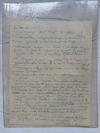 Gaston Chaissac – Lettera autografa con disegno