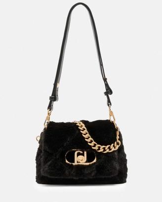 Borsa Liu Jo “la puffy” nera in ecopelliccia