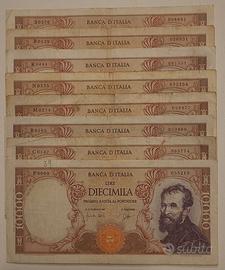 GIRO COMPLETO LIRE 10000 MICHELANGELO