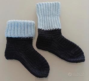 Calze Vintage per bambini fatte a mano ai ferri