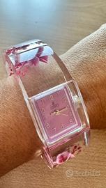 Orologio  Zzero donna, resina con  fiori pressati