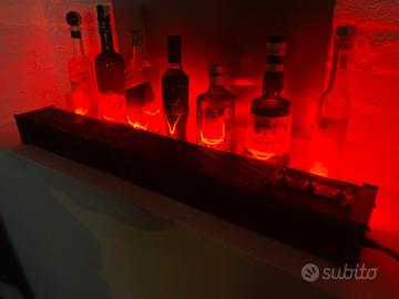 Mensola retroilluminata led RGB stile industrial
