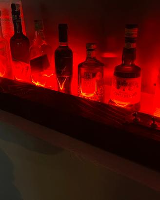 Mensola retroilluminata led RGB stile industrial