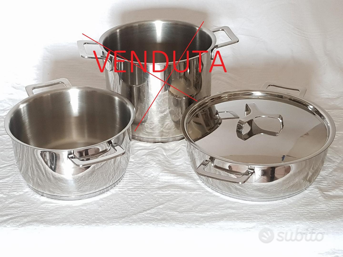 PENTOLE ACCIAIO INOX 18/10 CON ACCESSORI - Arredamento e Casalinghi In  vendita a Bergamo