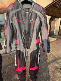 Tuta Moto In Pelle Donna Intera Spidi WIND PRO Lad