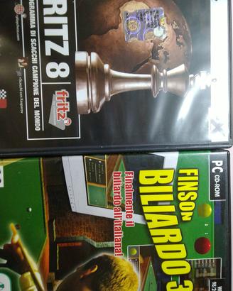 Videogiochi FRITZ 8 scacchi + FINSON  BILIARDO 3D