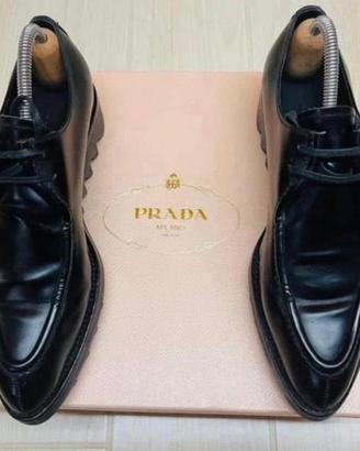 SCARPE PELLE PRADA MILANO 40