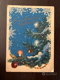 Cartolina natalizia, unione sovietica anni 50