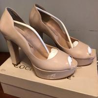SCARPE DECOLLETE' ELEGANTI DA DONNA CON ZEPPA