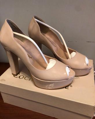 SCARPE DECOLLETE' ELEGANTI DA DONNA CON ZEPPA