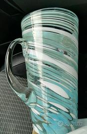 Caraffa vaso vetro murano firmata nason