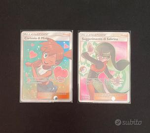 Lotto Carte Pokémon - Sabrina e Misty