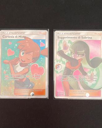 Lotto Carte Pokémon - Sabrina e Misty