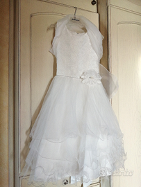 Abito Prima Comunione con scarpe e coprispalle