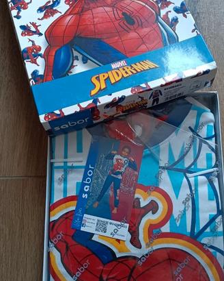 Pigiama lungo Spiderman 7/8 anni