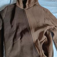 Felpa bicolore grigia e nera US London TG M