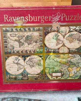 Puzzle Ravensburger 4 mappamondi storici 