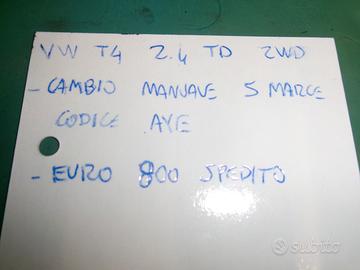 Cambio manuale 5m volskswagen t4 2.4 tdi