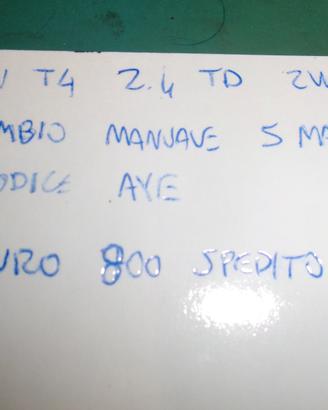 Cambio manuale 5m volskswagen t4 2.4 tdi
