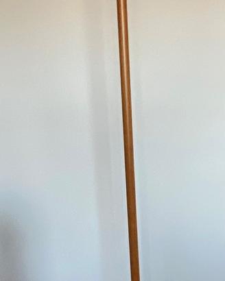 Lampada da terra. Vetro ovale temperato