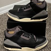 Jordan 3 Levis Retro Sp Black Denim Size 42