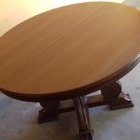 Tavolo rotondo allungabile in legno