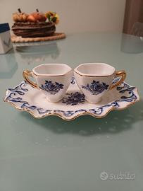 Set 2 tazzine + piattino firmato Marta Marzotto